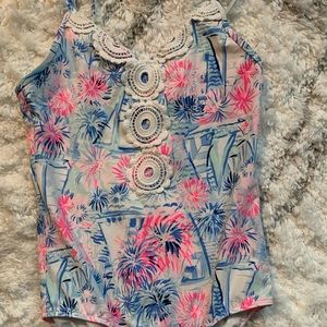 Lilly Pulitzer bathingsuit girls 10